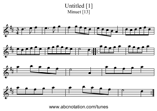 Untitled [1] - staff notation