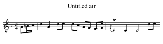 Untitled air - staff notation