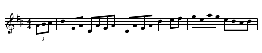 Untitled Hornpipe - staff notation
