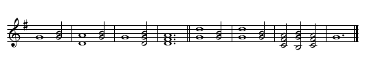 (untitled hymn) - staff notation
