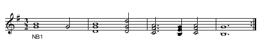 (untitled hymn) - staff notation