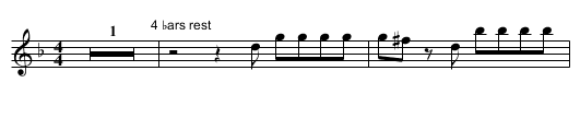 Untitled in 4/4 . SenH.143 - staff notation
