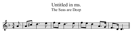 Untitled in ms. - staff notation