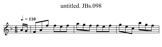 untitled. JBs.098 - staff notation