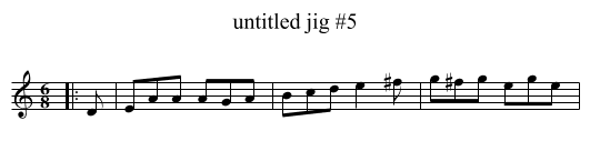 untitled jig #5 - staff notation