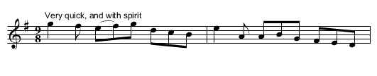Untitled Jig - staff notation