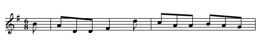 Untitled jig - staff notation