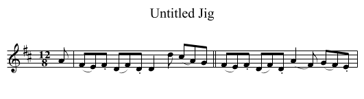 Untitled Jig - staff notation