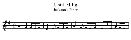 Untitled Jig - staff notation