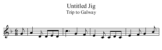 Untitled Jig - staff notation