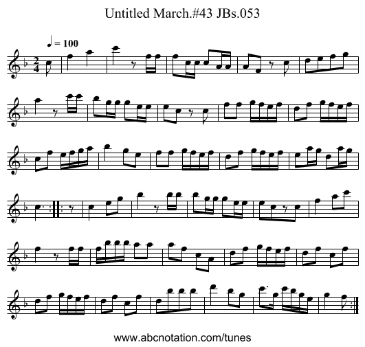 Untitled March.#43 JBs.053 - staff notation