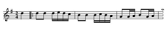 Untitled Polka (irregular) - staff notation