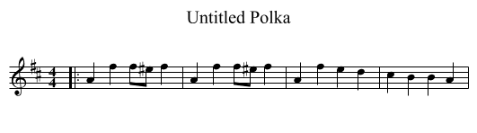 Untitled Polka - staff notation