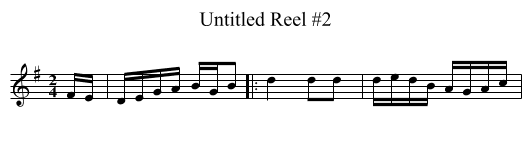 Untitled Reel #2 - staff notation