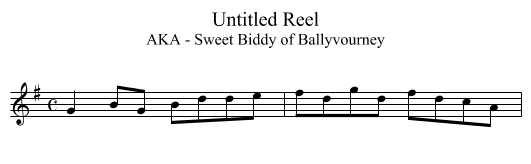 Untitled Reel - staff notation