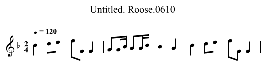 Untitled. Roose.0610 - staff notation