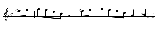 Untitled Schottische - staff notation
