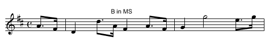 Untitled Set Tune. JaW.212 - staff notation
