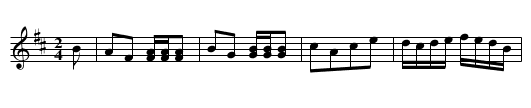 Untitled set tune - staff notation