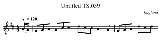 Untitled TS.039 - staff notation