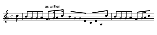 Untitled TS.222 - staff notation
