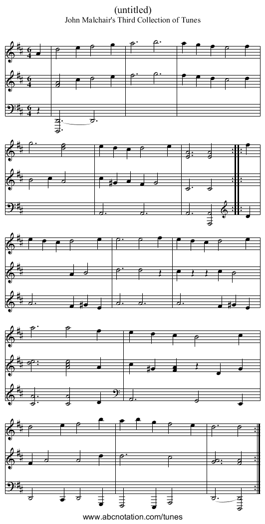 (untitled) - staff notation