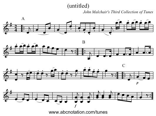 (untitled) - staff notation