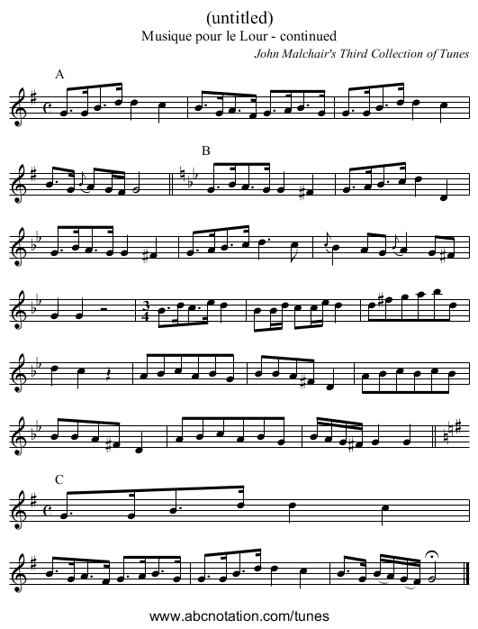 (untitled) - staff notation