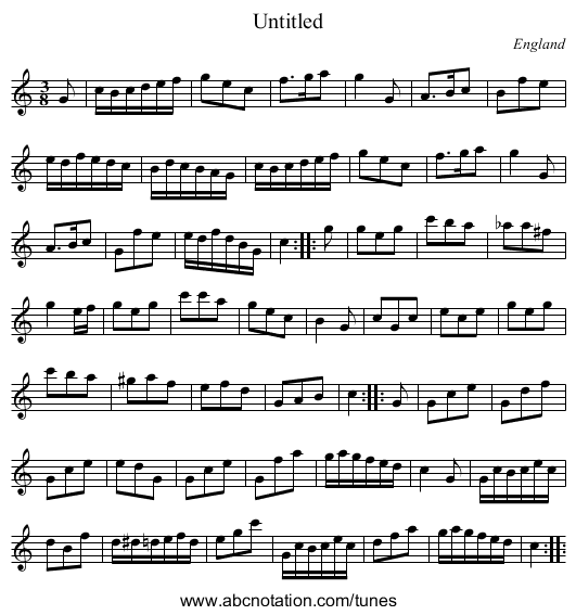 Untitled - staff notation