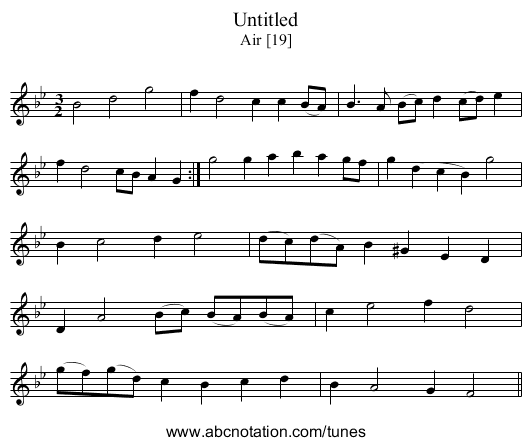 Untitled - staff notation