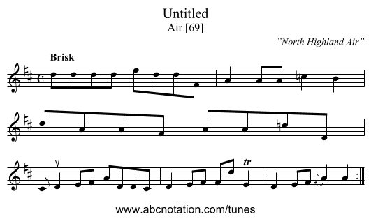Untitled - staff notation