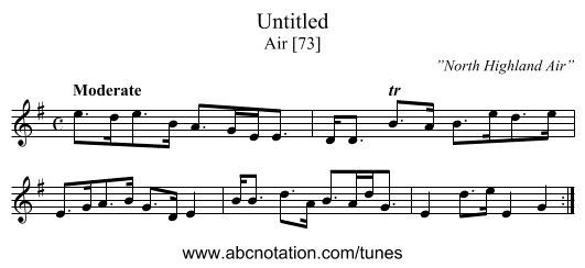 Untitled - staff notation