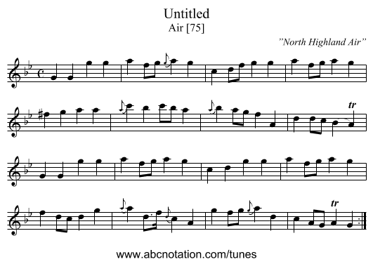 Untitled - staff notation