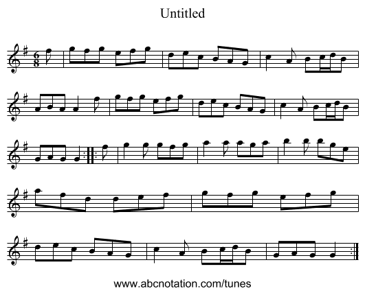 Untitled - staff notation