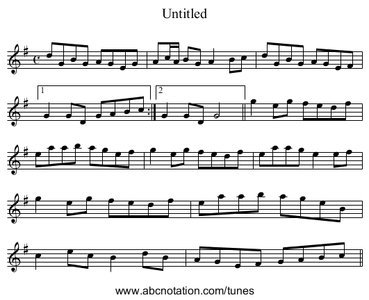 Untitled - staff notation
