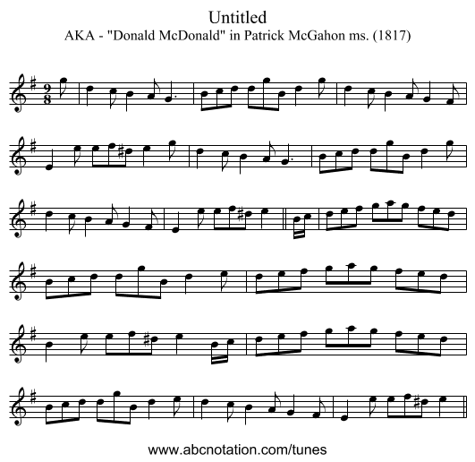 Untitled - staff notation