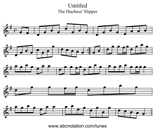 Untitled - staff notation