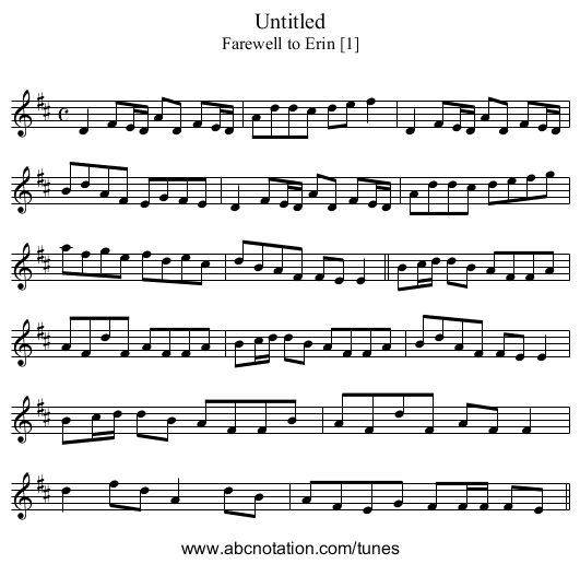 Untitled - staff notation