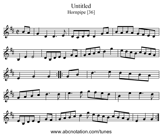 Untitled - staff notation