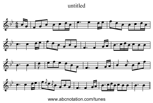 untitled - staff notation