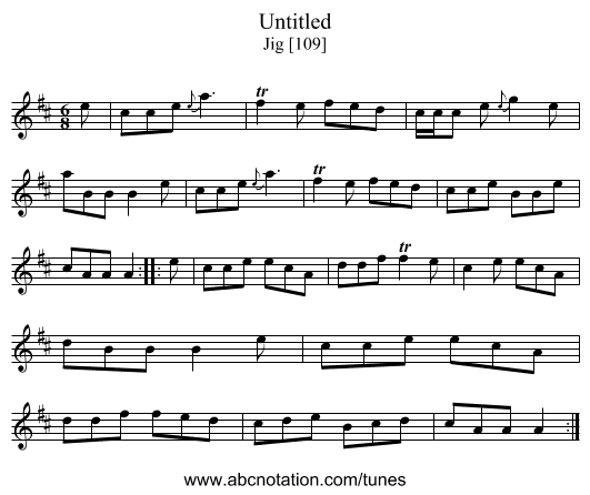 Untitled - staff notation