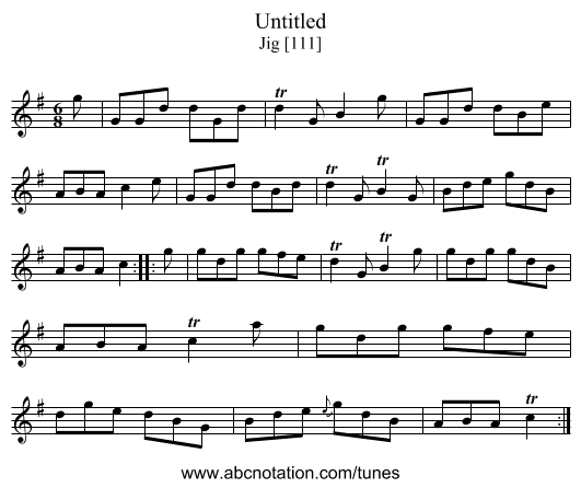 Untitled - staff notation