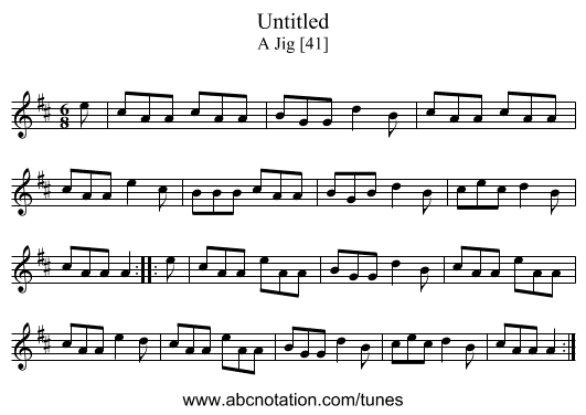 Untitled - staff notation