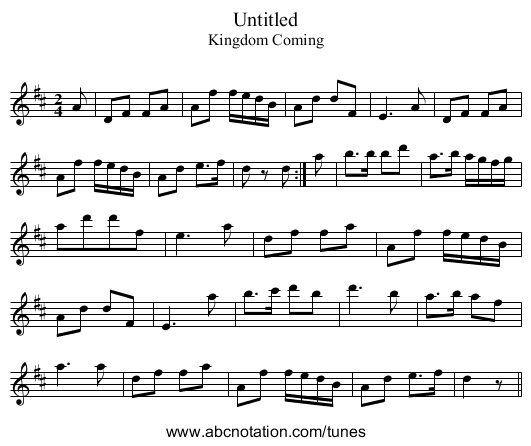 Untitled - staff notation