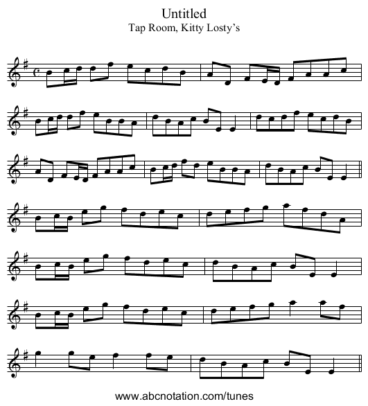 Untitled - staff notation