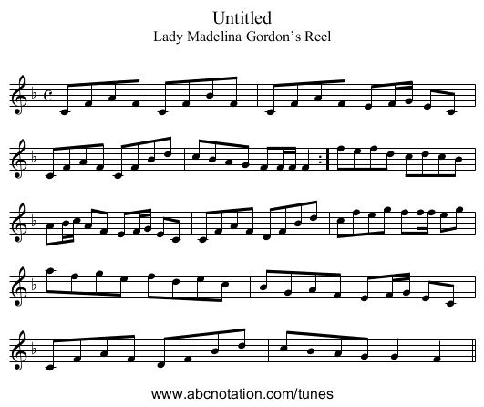Untitled - staff notation