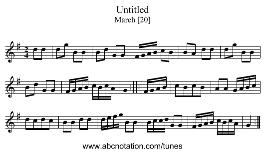 Untitled - staff notation
