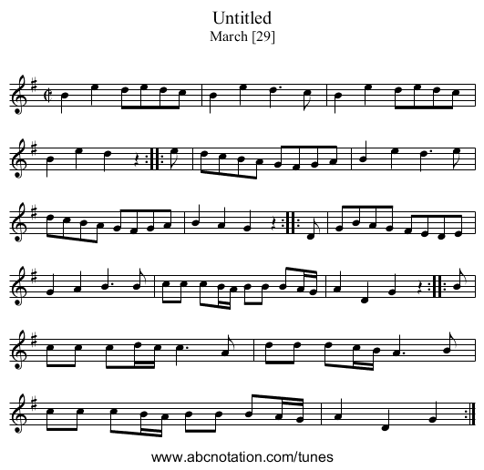 Untitled - staff notation
