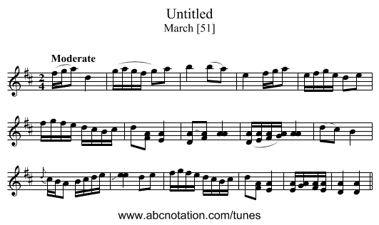 Untitled - staff notation