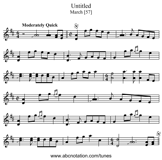 Untitled - staff notation